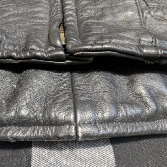 Vintage Black Leather Riding Jacket - Picture 8 of 10
